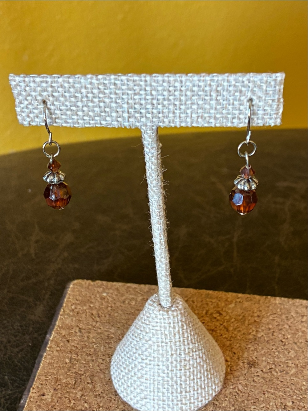 Silver Tone Drop Earrings
